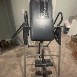 Adjustable Inversion Table Memory Foam Physical Therapy Back Pain Lifegear