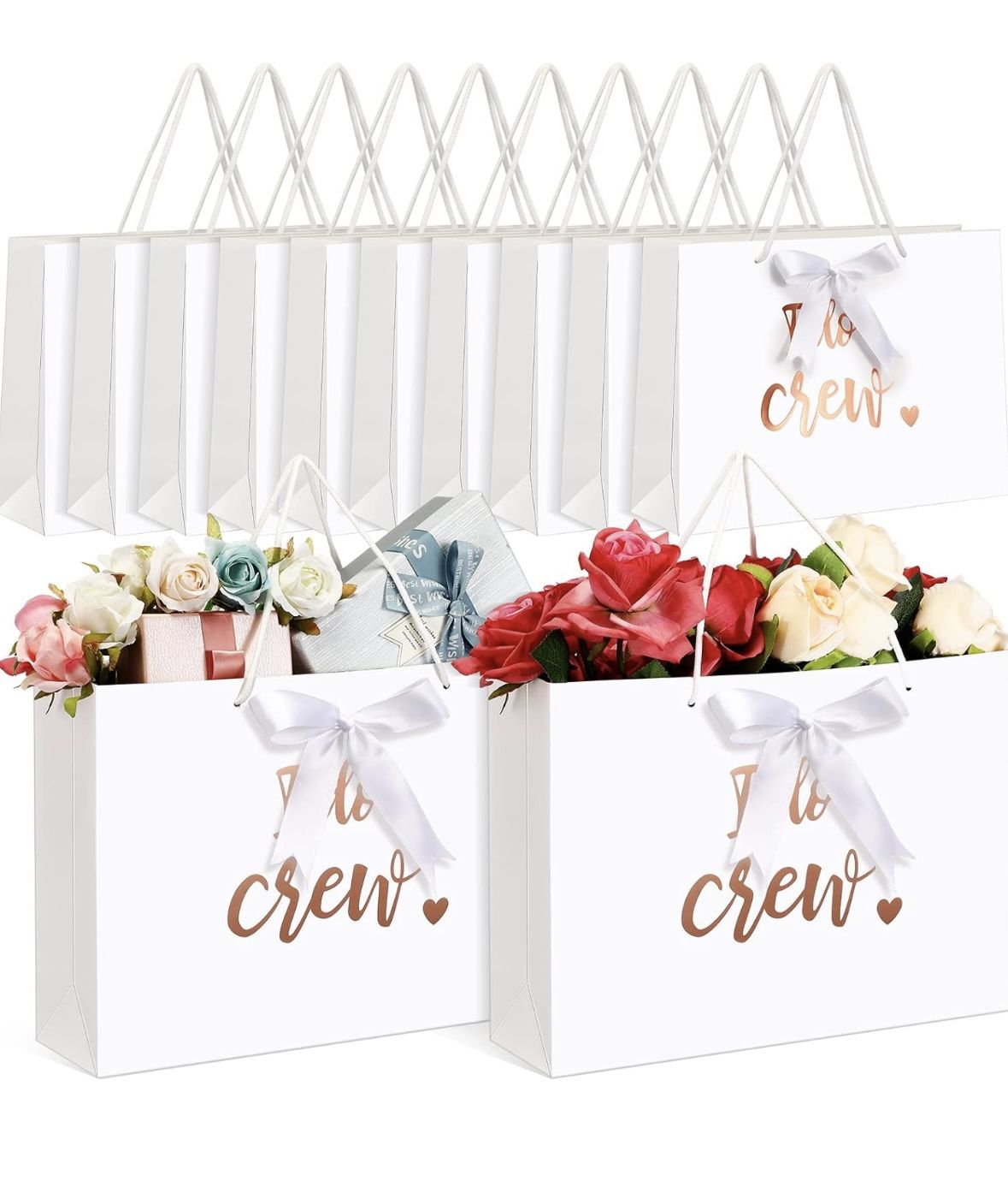 Wedding Gift Bags White