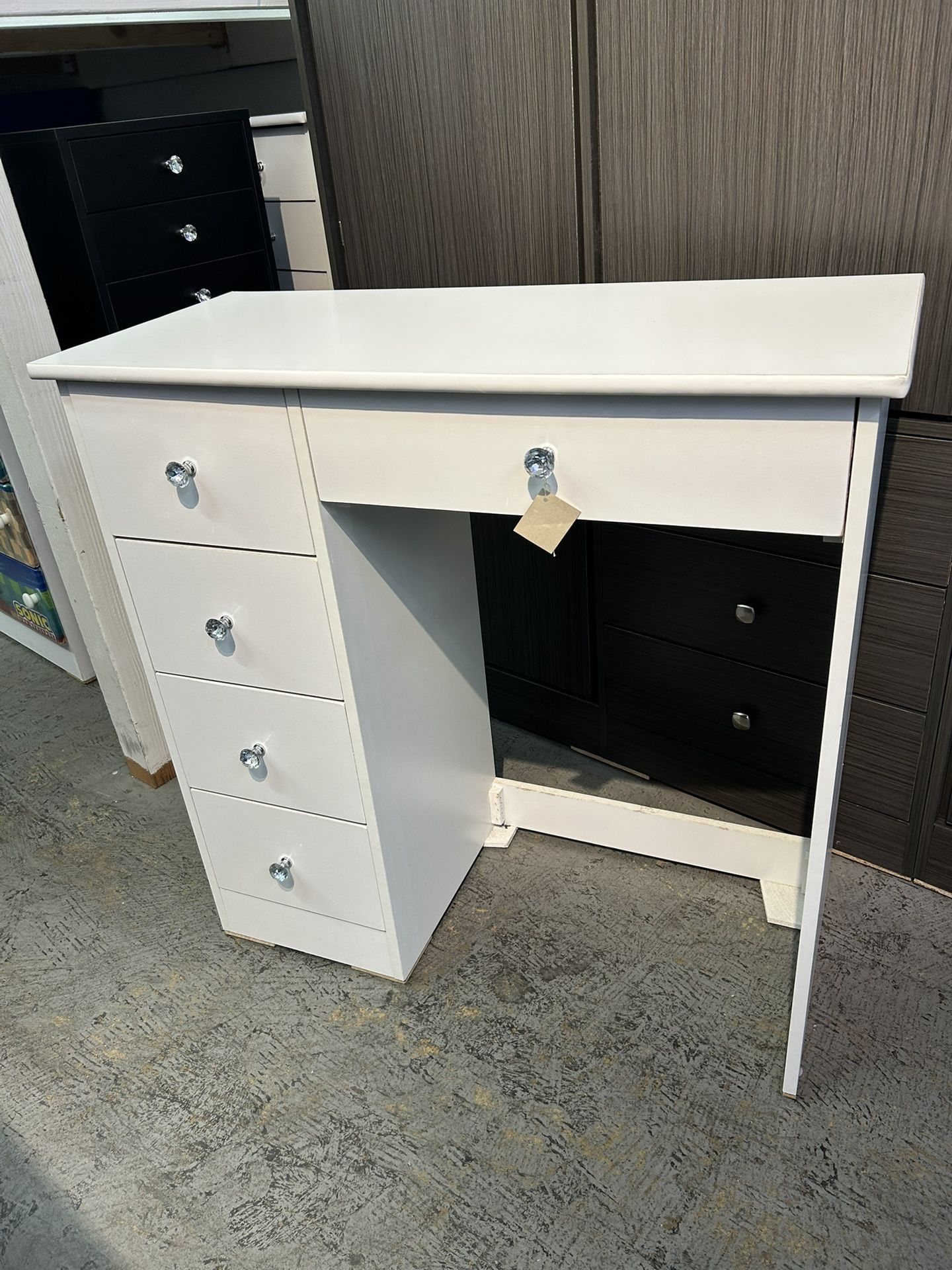 5 Drawers Vanity Desk Available In Different Colors