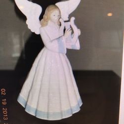 Lladro 5830 Angel heavenly harpist - Christmas 