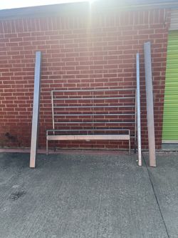 Chrome Ikea Metal Bed Frame (Queen or Full)