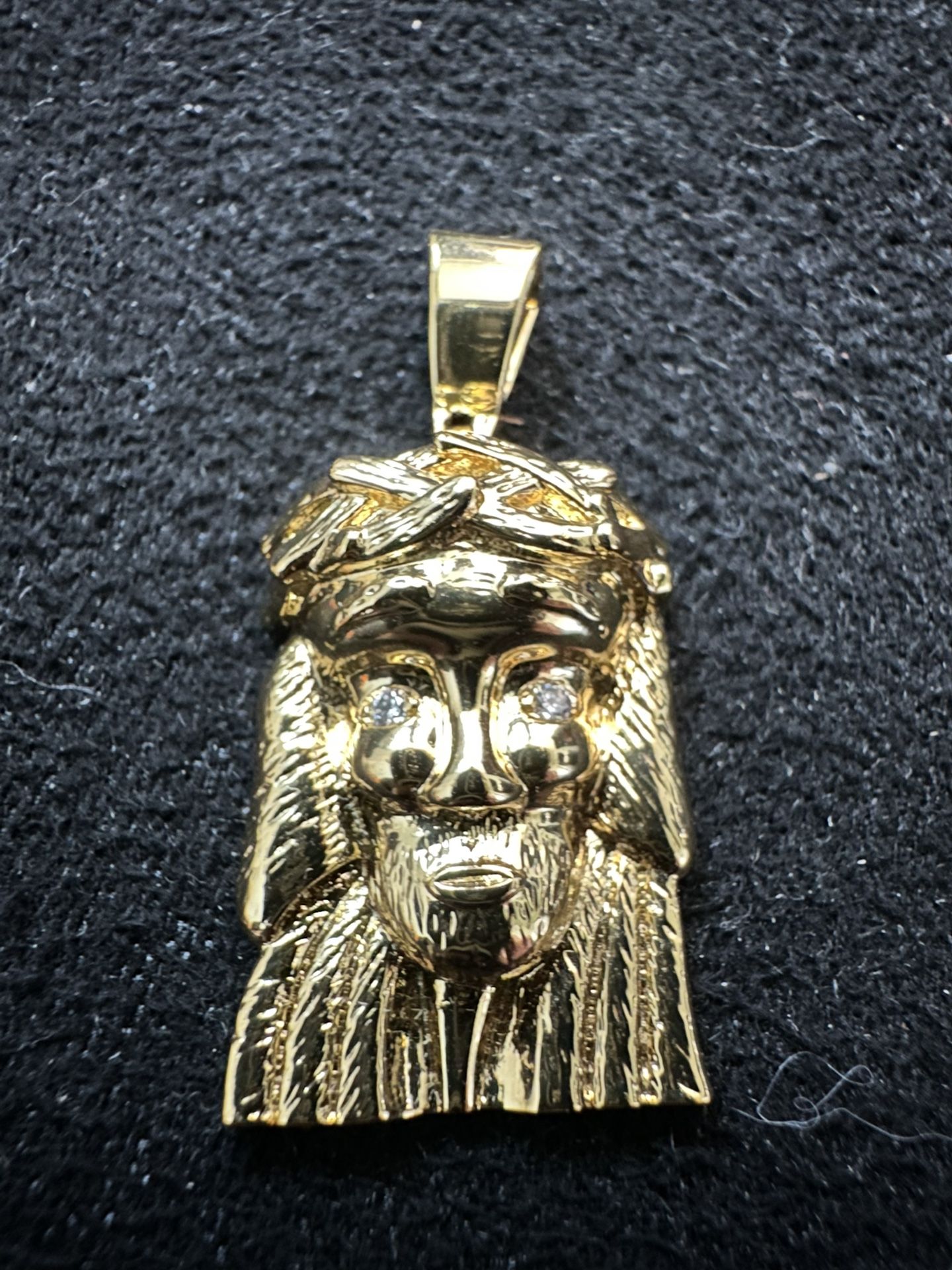 14k Mini Jesus Pendant