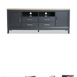 Blake 72'' Graphite & Gray Storage TV Stand