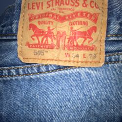 vintage levi strauss 505  denim jeans mens size 34