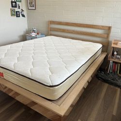 Gorgeous Handmade Wooden Bedframe W Headboard