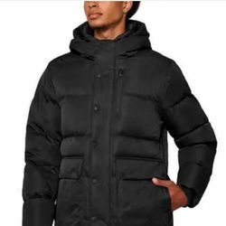 Mondetta MPG Men’s Down Fill Parka Heavyweight Winter Jacket Black..size L
