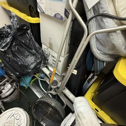 used pressure washer hose (3), surface cleaner, hose reel 