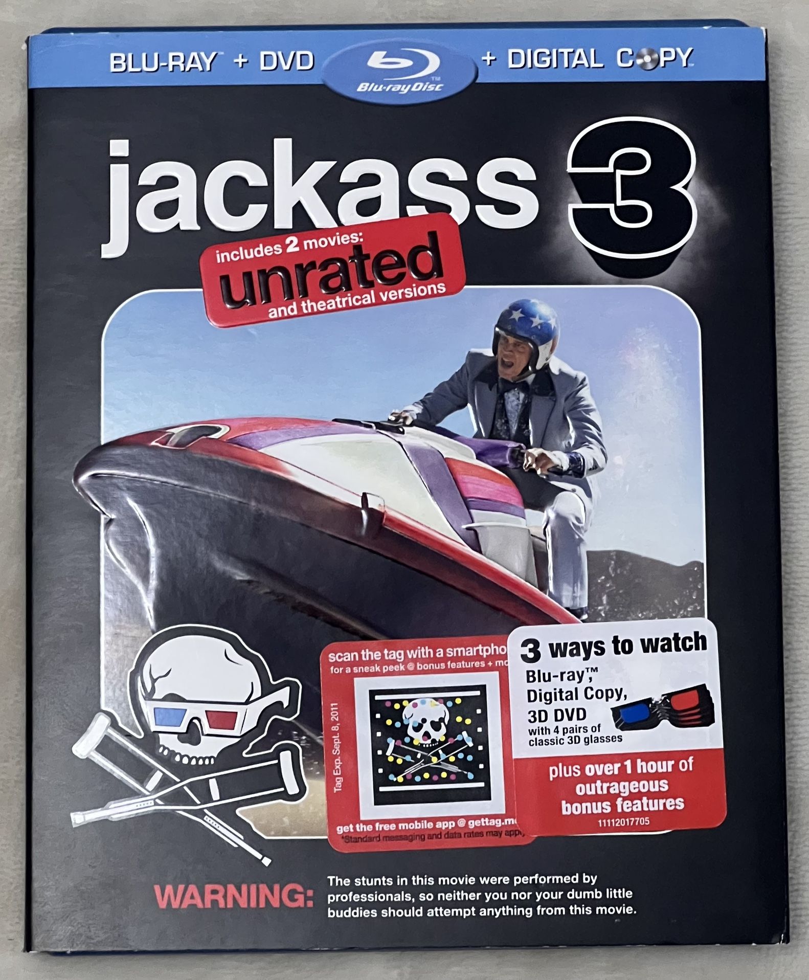 Jackass 3 Unrated Blu-ray Disc