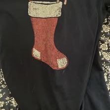 Red Sox Hanging Sock Christmas Shirt (Men’s Large)