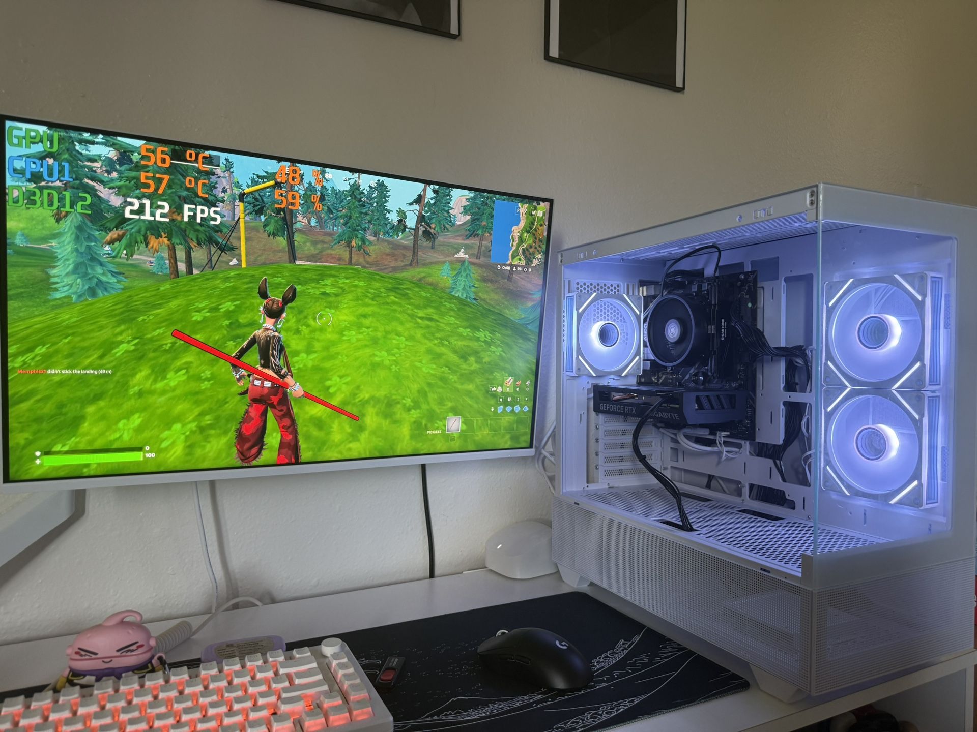 White Gaming Pc Computer Desktop RTX 4060