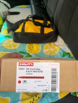 Hilti red strip loads for DX hilti