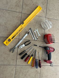 15 tools bundle for everyday use - drill is sold - not included