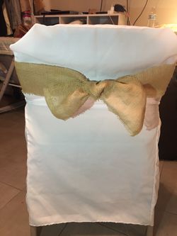 Burlap sashes 425 pieces available- $2 each