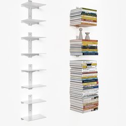 Vertical Floating Bookshelves For Wall