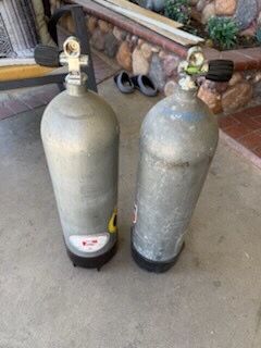 Scuba steel 72 tanks/side mount