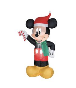 Mickey Mouse Santa with Candy Airblown Christmas Decoration disney outdoor yard
