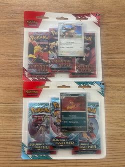 New Sealed Pokemon Destined Rivals Journey Together Blister Packs