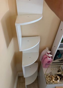 White modern shelf