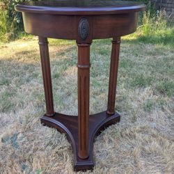 Vintage Bombay Wood Athena End Table - 2 Available 