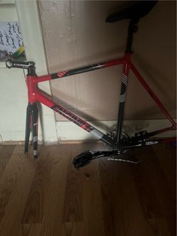 Engine 11 Road Bike Frame Set Red and Black