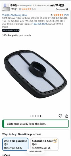 Free Echo Trimmer air filters - bag of 6