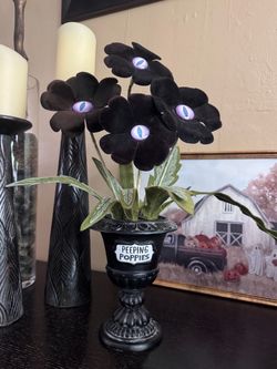 Peeping Poppies Halloween Decorative Plant