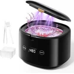 Ultrasonic denture and jewelry cleaner and disinfector