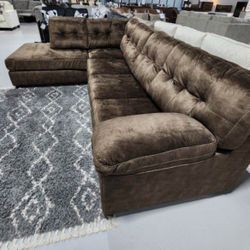 Accrington Earth 2 Sectional Couch With Chaise| Delivery 🚚