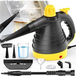 Handheld Pressurized Steam Cleaner, 1050W Multi-Surface Steamer for Cleaning, 9 Accessories Multi-Purpose Steamer for Home Use, Chemical-Free Natural 