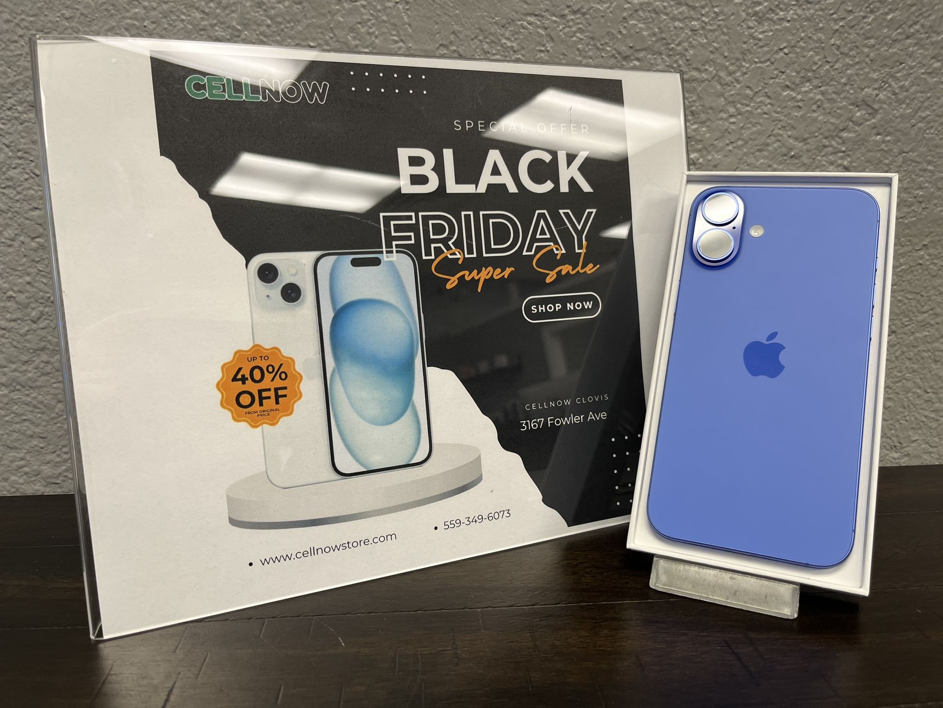 Black Friday Deals! iPhone 16 Plus AT&T 128GB - Blue