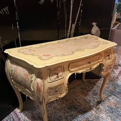 RARE Antique Italian Florentine Chinoiserie Desk