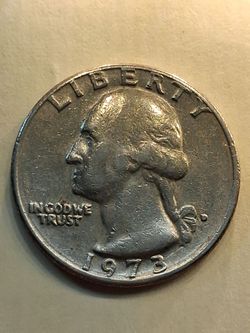 1973 D MINT QUARTER WITH ERROR