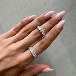 Full Eternity Oval Cut Rings