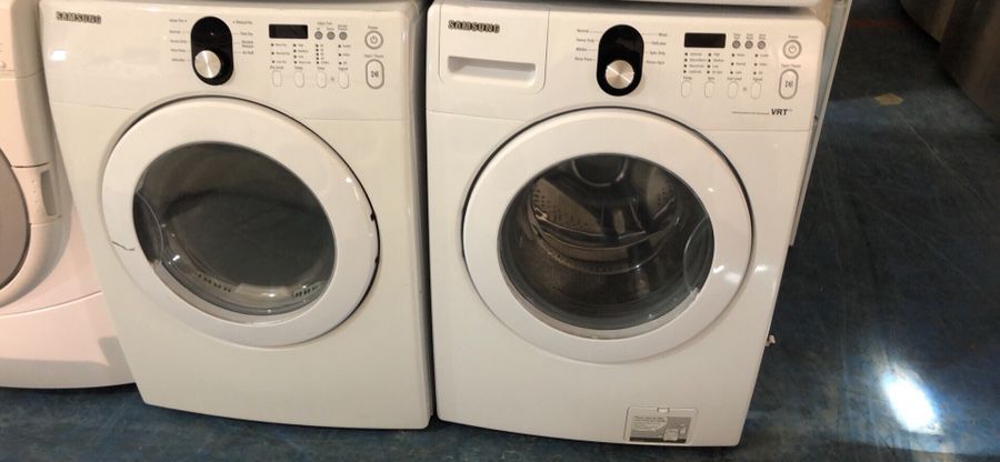 27”Samsung stackable washer gas dryer great works with 90 days warranty