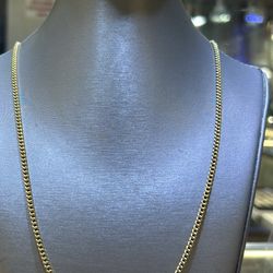 14KT GOLD CUBAN LINK CHAIN GREAT HOLLIDAY GIFT 🎁 