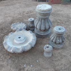 Garden Fountain Pieces - $95