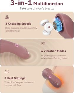 Momcozy Kneading Lactation Massager with Heat, 3-in-1
Real-Like Massage for Relieve Clogged Ducts, Breast
Massager Warming for Breastfeeding