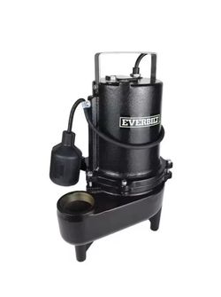 Everbilt 1/2 HP Cast Iron Sewage Ejector Pump Model ESE50W-HD