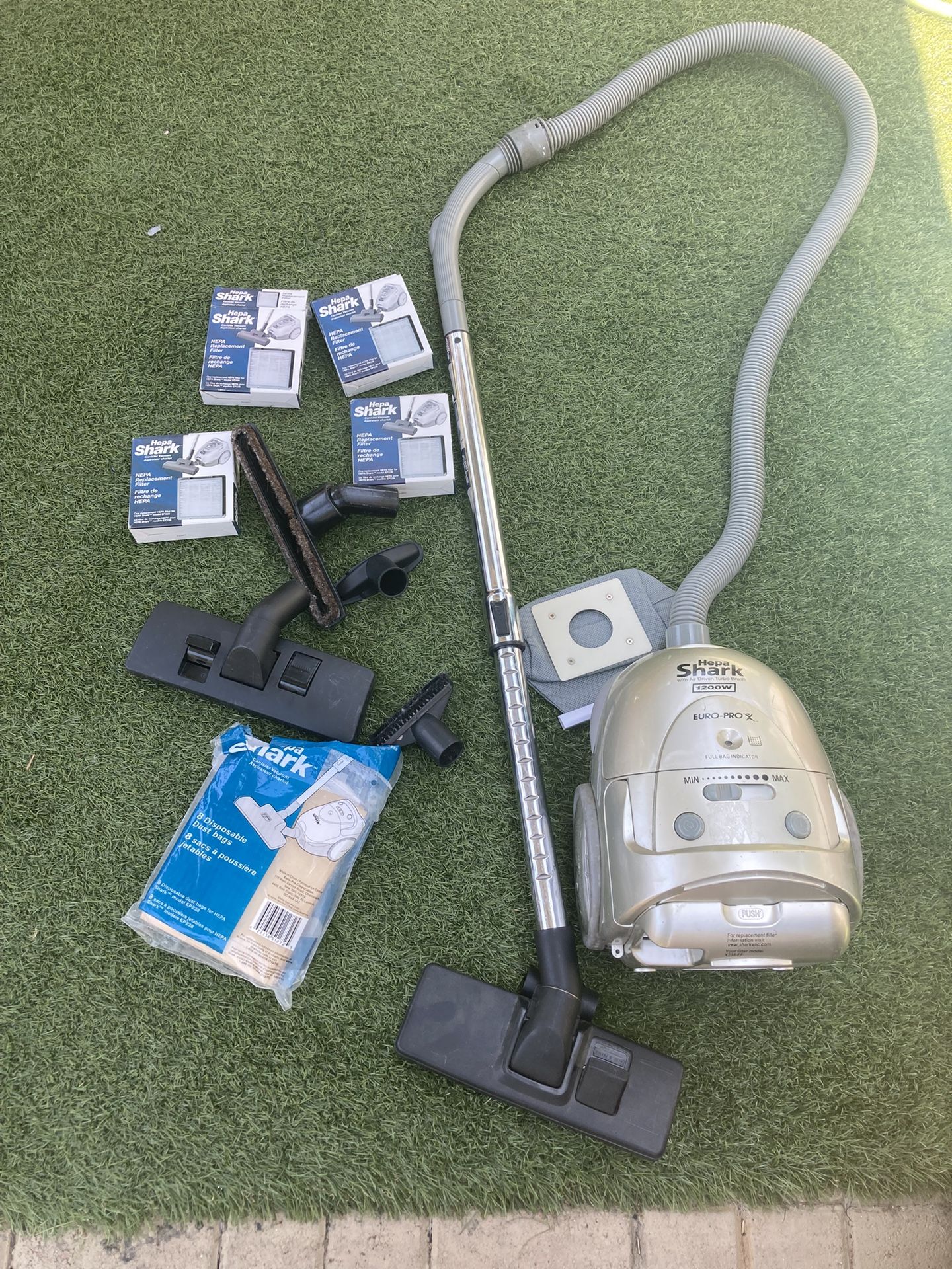 Shark canister, vacuum cleaner all parts included