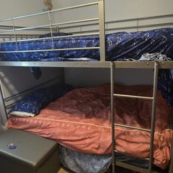 Full Over Full Metal Bunk Beds