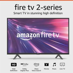 Amazon Fire TV 32" 2-Series (newest model), HD smart TV with Fire TV Alexa Voice Remote, stream live TV without cable 