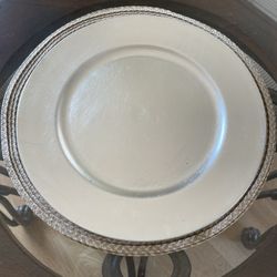 Silver Chargers Plates