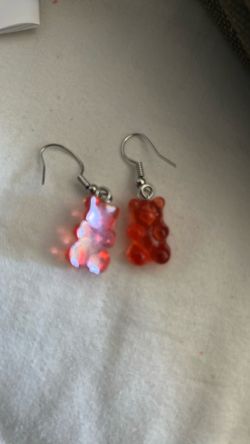 Cute Ted gummy bear earrings