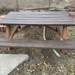 Picnic Table With Folding Benches