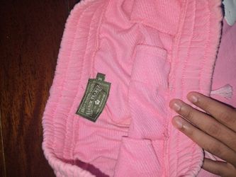 Pink Denim Tear Shorts