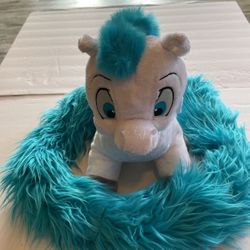 Disney Parks Pegasus From Hercules Long Tail Plush Doll Boa Scarf Over 4 Feet 