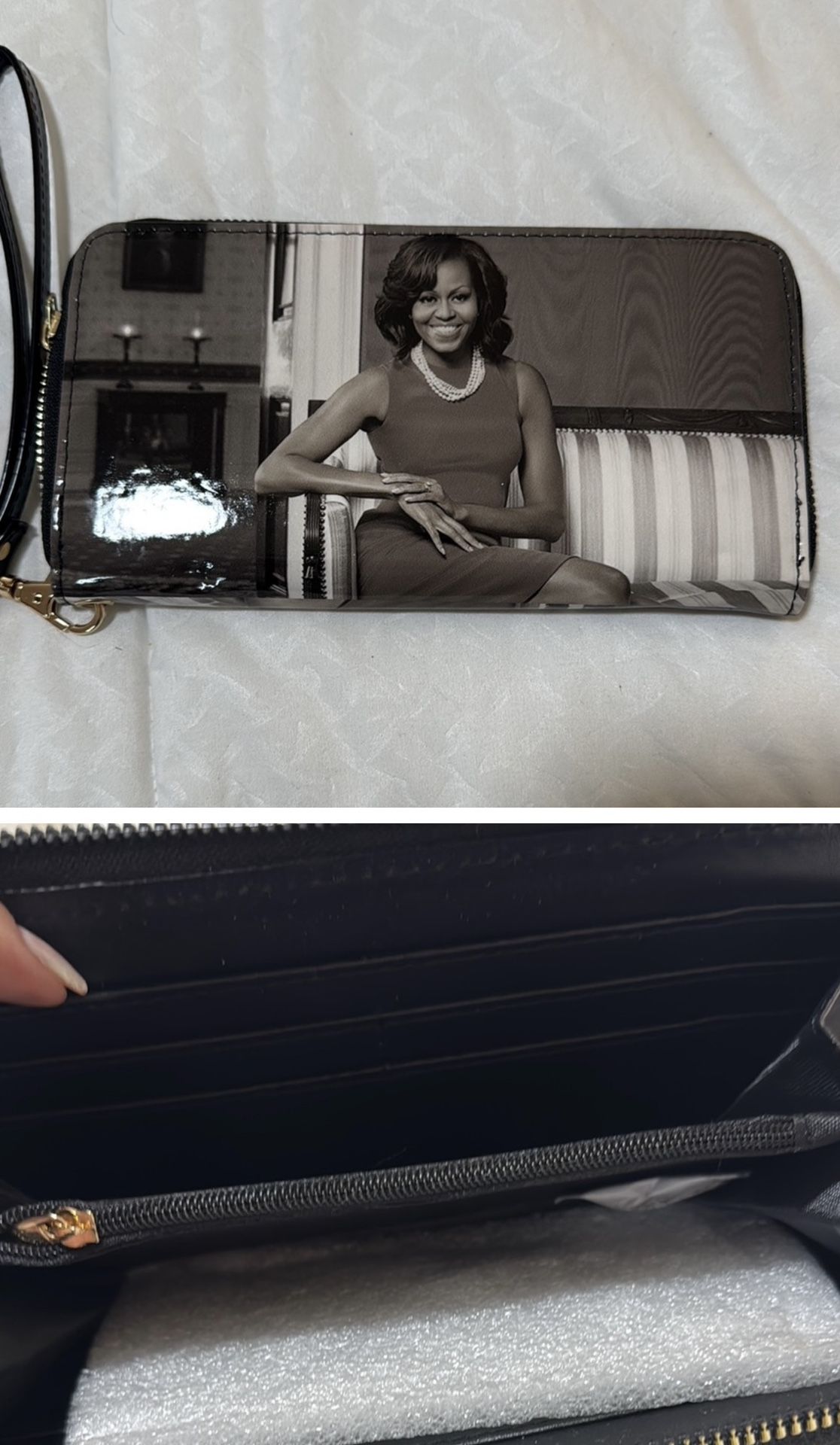 Black And White Women Wallet $25