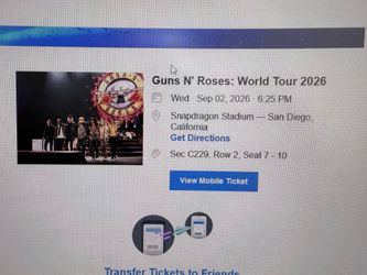 Guns N Roses tickets