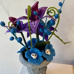 HYDE & EEK! DIA DE LOS MUERTOS HALLOWEEN SUCCULENT PLANT (LARGE SIZE) Like NEW!