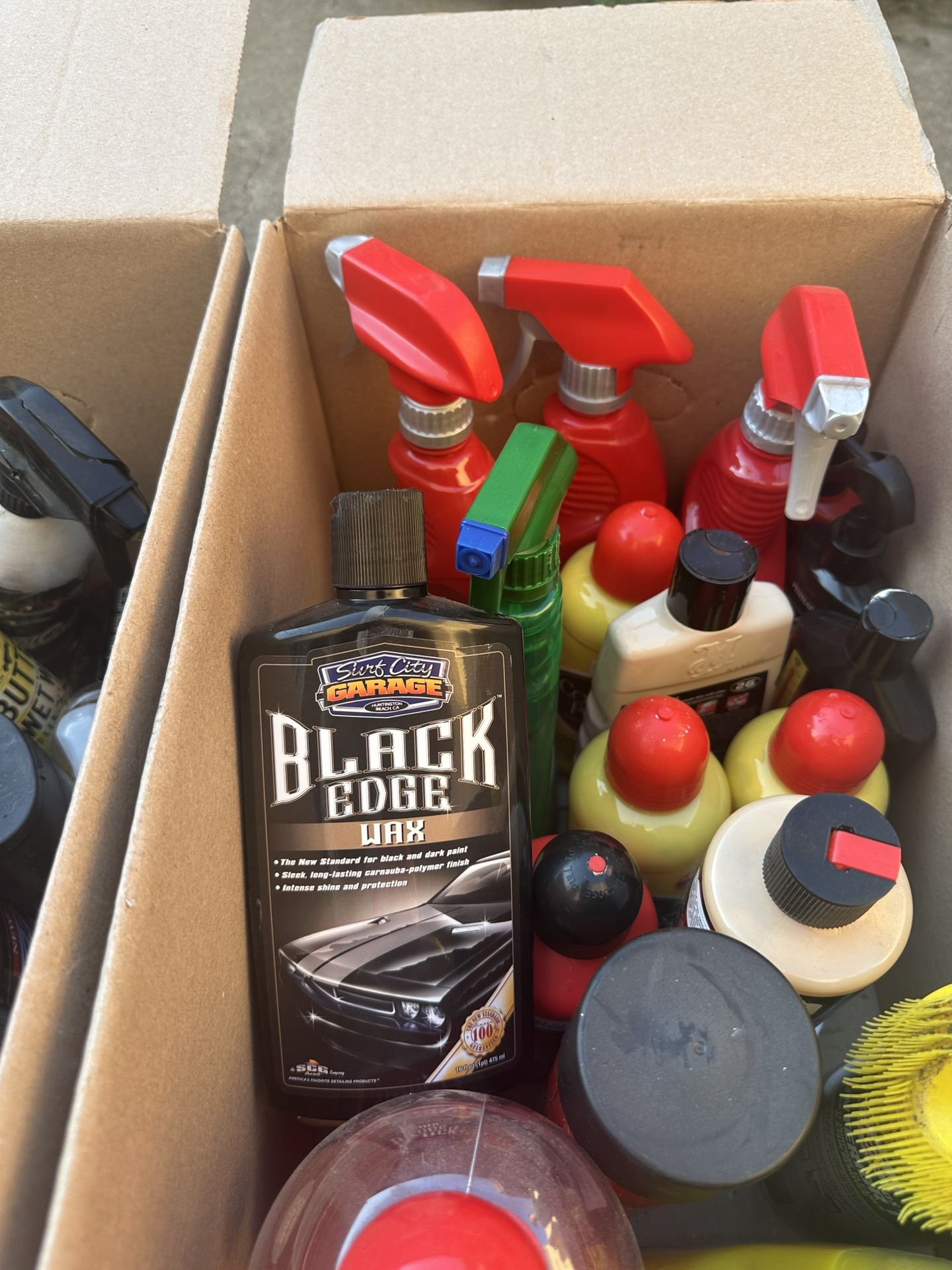 Miscellaneous Car Care Stuff ( 2 Boxes Worth)